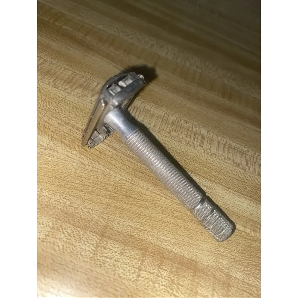 Vintage Gillette Safety Razor Travel Size 3.5” Long Stainless Steel